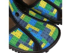 Barevné chlapecké tenisky/pantofle na suchý zip, Tymon ZETPOL 20 EU