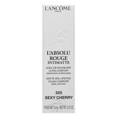 Lancome L'ABSOLU ROUGE Intimatte 525 Sexy Cherry rtěnka s matujícím účinkem 3,4 g