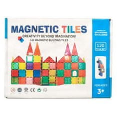 Magnetic Tiles Magnetická stavebnice pro děti sada 120ks – Magnetic Tiles