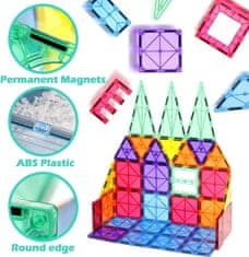 Magnetic Tiles Magnetická stavebnice pro děti 32ks v boxe
