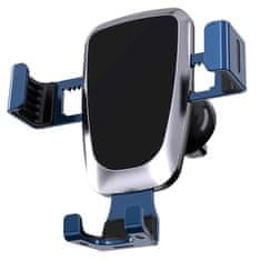 HURTEL Gravitační držák do auta pro smartphone na mřížce chladiče modrý YC08