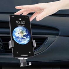 HURTEL Gravitační držák do auta pro smartphone na mřížce chladiče černý YC08