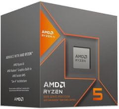 AMD cpu Ryzen 5 8600G AM5 Box (6core, 12x vlákno, 2MB,65W,AM5 Radeon 760M Graphics), chladič Wraith Stealth