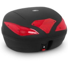 MSW Motocyklový centrální kufr na 2 helmy s montážní deskou, 62 litrů