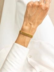 Marc Malone Módní pozlacený náramek Camille Gold Bracelet MCB23054G