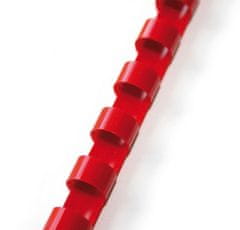 GBC Hřbety plastové 10 mm, červené, 100 ks
