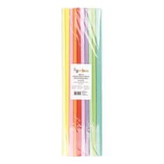 Gimboo Krepový papír - role 50 x 200 cm, mix pastelových barev, 10 ks