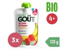 Good Gout 3x BIO Jahoda s banánem 120 g