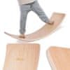 KX5417 Balanční houpací deska pro děti Wave Board - dřevo + flís