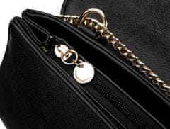 Lulu Castagnette Dámská messenger taška se stylovou prolamovanou klopou a klíčenkou