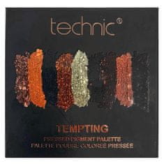Technic Paletka pigmentů v hnědých odstínech Pressed pigment palette TEMPTING 6,75g