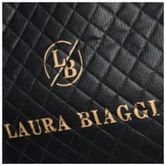 Laura Biaggi Stylová nákupní taška Laura B. Gemma, černá