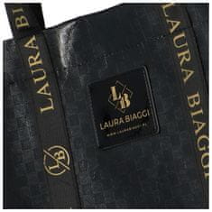 Laura Biaggi Stylová nákupní taška Laura B. Galilea, černá