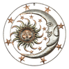 Závěsná dekorace kov slunce + měsíc