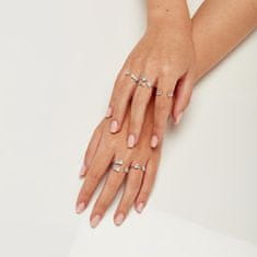 Brosway Blyštivý otevřený prsten Fancy Infinite White FIW17 (Obvod 50 mm)