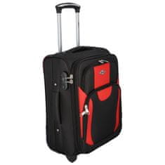 RGL Cestovní kufr Afrika velikost S, černá-červená