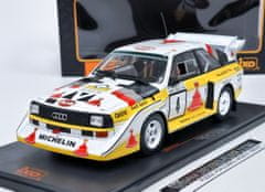 IXO MODELS Audi Sport quattro S1 E2 #4 Blomqvist/Cederberg 1000 Lakes Rally 1985 IXO 1:18
