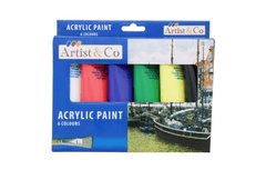 Artist Artist&Co Akrylové barvy 6 ks x 75 ml