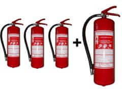 Hastex Práškový hasicí přístroj 6 kg P6Te - 3+1 zdarma