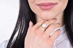 Evolution Group Stříbrný perlový prsten Pavona 25001.1 (Obvod 54 mm)