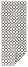 NORTHRUGS Kusový koberec Twin-Wendeteppiche 103126 grau creme – na ven i na doma 80x150