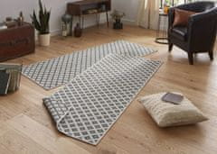 NORTHRUGS Kusový koberec Twin-Wendeteppiche 103126 grau creme – na ven i na doma 80x150