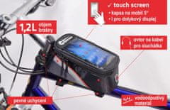 Compass Bike Cyklotaška nad rám přední vidlice+PHONE
