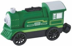 Elektrická lokomotiva zelená