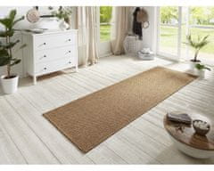 BT Carpet Běhoun Nature 104272 Brown – na ven i na doma 80x150