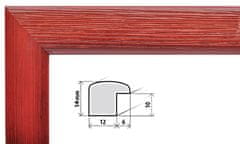 ZEP Rámeček červené dřevo 13x18