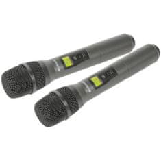 Citronic laditelný UHF ruční mikrofon, 2 kanálový, 81 frekvencí