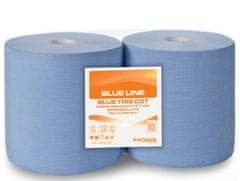 Papírová průmyslová utěrka 3-vr.celulóza modrá 190m balení 2 role