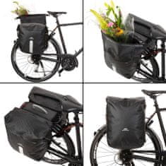 Dutch Mountains Taška na kolo Bicycle Bag Double Black