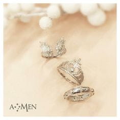 Amen Originální stříbrný prsten se zirkony Angels RW (Obvod 51 mm)