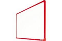 boardOK Lakovaná tabule na fixy s červeným rámem 060 x 090 cm