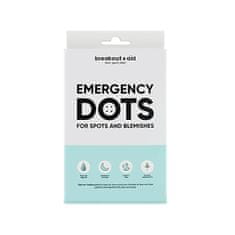 Breakout + aid Náplasti pro citlivou pokožku se sklonem k akné Emergency Dots 72 ks