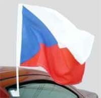 Carflag ČR (vlajka s držákem na auto) vlajka - 30 x 45 cm
