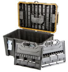 Tactix Sada vodotěsných kufrů s rudlíkem, 4 ks - TC32036b