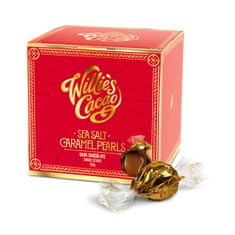 Willies Cacao Pralinky Caramel Pearls hořké 71% se slaným karamelem, 150g