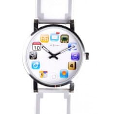 NEXTIME Designové hodinky 6010wi Nextime Wristpad White
