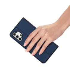 Dux Ducis Skin Pro knížkové kožené pouzdro na Samsung Galaxy A32 5G, modré