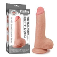 Lovetoy LoveToy Skinlike Soft Cock 7.5" (19 cm), realistické dildo s přísavkou