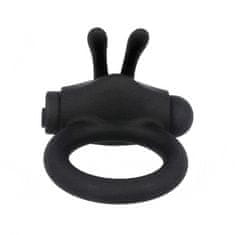 BLACK&SILVER Black and Silver AGRON Cock Ring erekční vibrační kroužek nabíjecí 3,5 cm