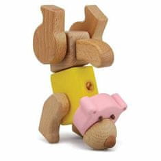 My Zoo Dřevěné hračky - hravá stavebnice moje zoo - medvěd
