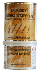 BARVY NA BETON Podlahový epoxidový dvousložkový lak EP300, SET s tužidlem, 0,75l