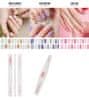 Vavacoco Sada korejských gelových nehtů (3 balení po 20 kusech) a pilníků (2 ks jednotlivě každý druh)