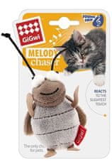 GiGwi Hračka kočka Melody Cvrček se zvukovým čipem