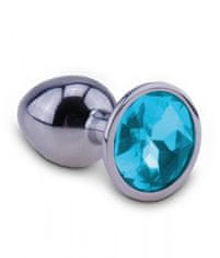 Realistixxx Anální šperk kovový s diamantem RelaXxxx modrý