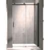 Sprchové dveře BELVER BLACK Univerzální Levé / Pravé Čiré bezpečnostní sklo - 8 mm Černá 150 cm