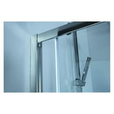 Hopa Sprchové dveře ESTRELA Levé (SX) Chrom/Leštěný hliník (ALU) Čiré bezpečnostní sklo - 6 mm 130 cm